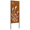 vidaXL Gar&eth;s b&uacute;na&eth; skj&aacute;r &Uacute;tskur&eth;ur Rusty 50 x 140 cm Ve&eth;ra&eth; st&aacute;l