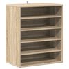 vidaXL Sk&oacute;sk&aacute;pur Sonoma Eikarlitur 60x35x70 cm Samsettur Vi&eth;ur