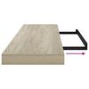vidaXL Vegghengdar Hillur 4 stk. Eikarlita&eth;ar 90x23,5x3,8 cm MDF