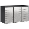 vidaXL R&uacute;llusk&aacute;pur fyrir 3 ruslatunnur Antras&iacute;t 340 x 77.5 x 115.5 cm