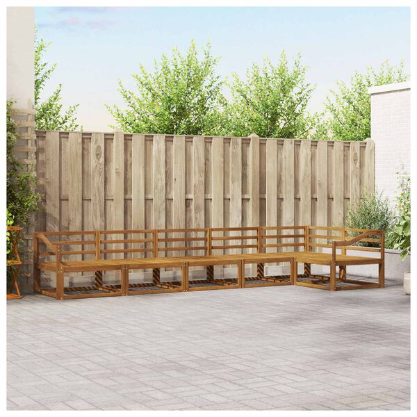 vidaXL &Uacute;ti s&oacute;fasett 6 pcs N&aacute;tt&uacute;rulegur Hrein akas&iacute;utr&eacute;