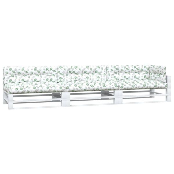 vidaXL Sessur fyrir Brettas&oacute;fa 7 stk. Laufamynstur Tauefni