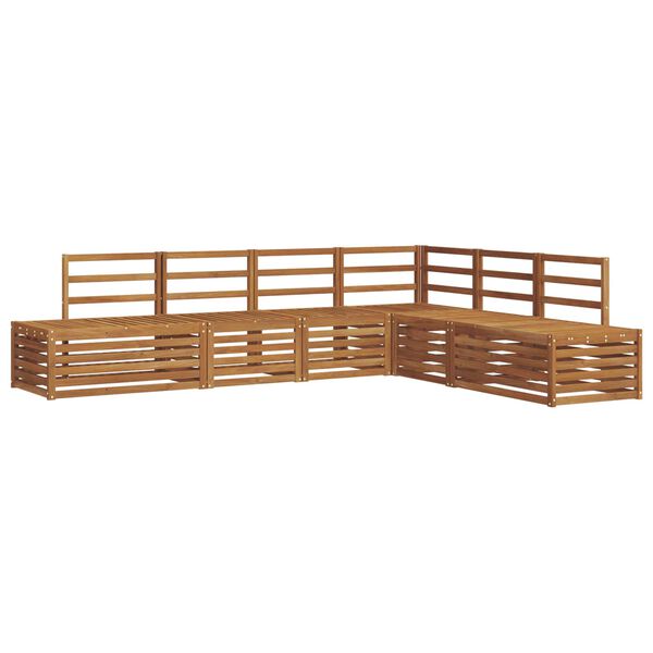 vidaXL &Uacute;ti s&oacute;fasett 6 Stykki N&aacute;tt&uacute;rulegur Hrein akas&iacute;utr&eacute;