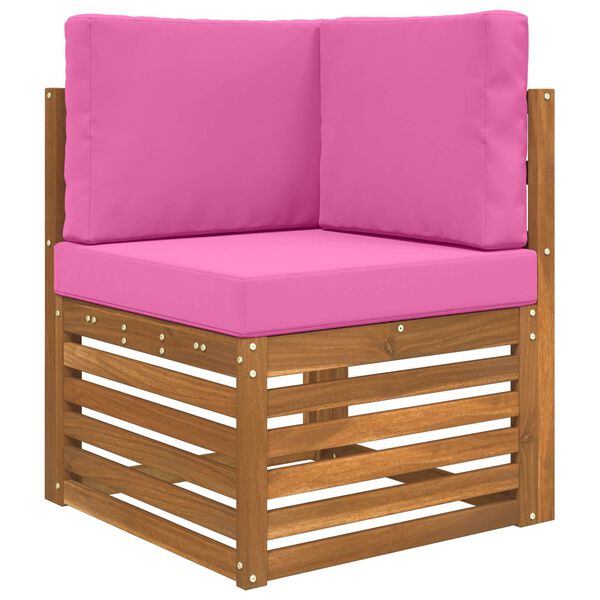 vidaXL Utandyriss&oacute;fap&uacute;&eth;i 3 pcs Bleikur P&oacute;l&yacute;ester