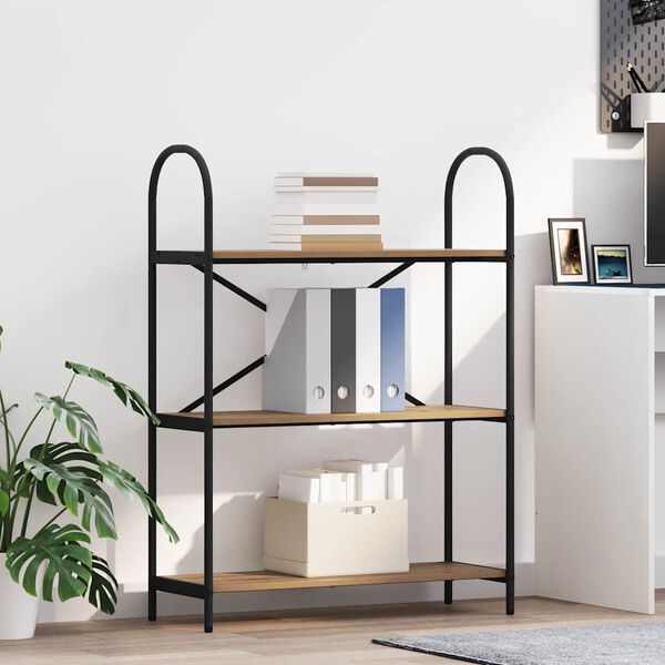 vidaXL Hilla Artisan Eik 80 x 30 x 109 cm Samsettur vi&eth;ur