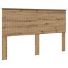 vidaXL H&ouml;f&eth;agafl me&eth; h&ouml;fu&eth;gafl Artisan Eik 160 cm Samsettur vi&eth;ur
