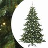 vidaXL Gervi hengdu j&oacute;latr&eacute; me&eth; 300 LED Gr&aelig;nn 180 cm PVC og St&aacute;l
