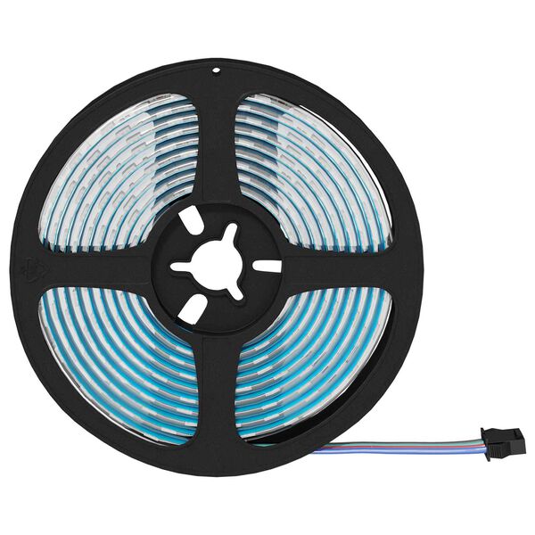 vidaXL LED strimill 2 pcs Svartur og gegnheill 2300 mm Kopar og plast