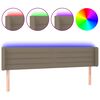 vidaXL LED H&ouml;f&eth;agafl M&oacute;gr&aacute;tt 203x16x78/88 cm Efni