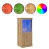 vidaXL LED Hli&eth;arsk&aacute;pur Artisan Eik 41 x 37 x 100 cm Samsettur vi&eth;ur