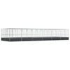 vidaXL St&oacute;rt Fuglab&uacute;r me&eth; Framlengingu Silfurlita&eth; 1246x414x212cm St&aacute;l
