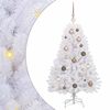 vidaXL Gervi j&oacute;latr&eacute; Hv&iacute;tt 68 x 68 x 120 cm PVC og m&aacute;lmur