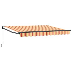 vidaXL Handvirkt sn&uacute;sk&yacute;li Gulur, appels&iacute;nugulur og hv&iacute;tur 3,5 x 2 m