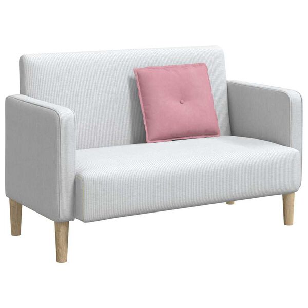 vidaXL Bakp&uacute;&eth;i Bleikur 50 x 45 cm Korduroy efni