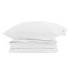 vidaXL 2-in-1 Duvet me&eth; kodda 2 pcs Hv&iacute;tt D&uacute;nfja&eth;rir