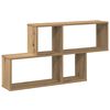 vidaXL vegghilla Handverks eik 100x18x53 cm verkfr&aelig;&eth;ingur