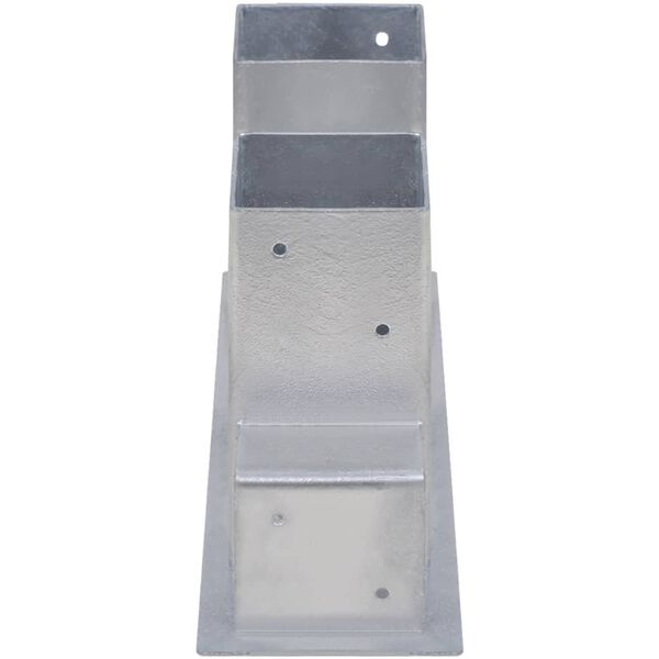 vidaXL St&ouml;flunarstaurahaldarar fyrir Eldivi&eth; 4 stk St&aacute;l Silfurlita&eth;ir