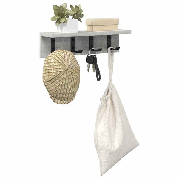 vidaXL Vegghengt fatahengi Vegghengt Steingri&eth; 40 x 10,5 x 10,5 cm