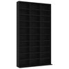 vidaXL Geisladiskask&aacute;pur Svartur 102x23x177,5 cm Samsettur Vi&eth;ur