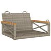 vidaXL R&oacute;lubekkur Gr&aacute;r 63x62x40 cm P&oacute;l&yacute;rattan