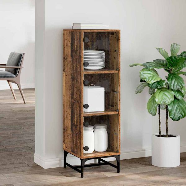 vidaXL Vi&eth;beinteyfla Gamalt timbur 35 x 37 x 117 cm