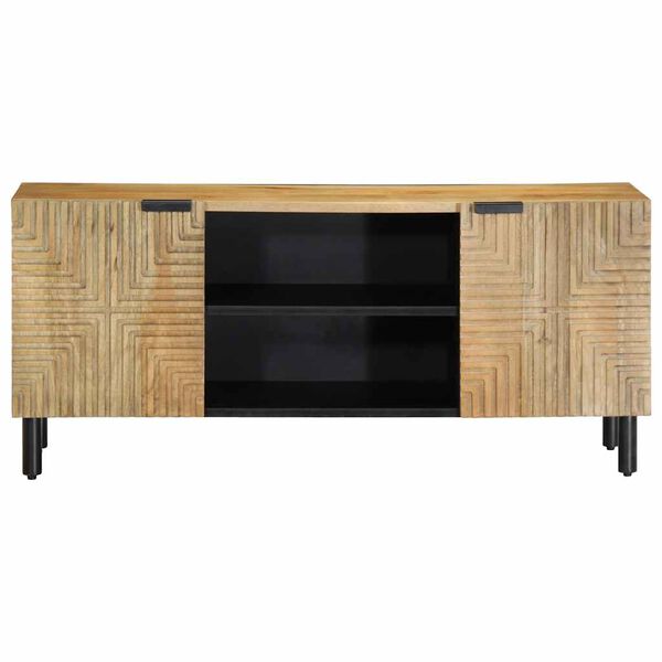 vidaXL sjónvarpsskápur Brúnn 105x33x46 cm Solid Wood Mango