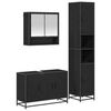 vidaXL Ba&eth;herbergismublasett 3 pcs Gamall vi&eth;ur Samsettur vi&eth;ur