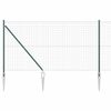 vidaXL Gir&eth;ing me&eth; p&oacute;st Gr&aelig;nn 1,4 x 10 m St&aacute;l og PVC