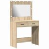 vidaXL F&ouml;tubor&eth; Sonoma Eik 78,5 x 41 x 135 cm Samsettur vi&eth;ur