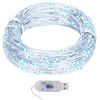 vidaXL Strengjalj&oacute;s 40m me&eth; 400 Kaldhv&iacute;tum LED-lj&oacute;sum 8 A&eth;ger&eth;ir