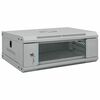 vidaXL Netssk&aacute;pur me&eth; geymslu Gr&aacute;r 53 x 35 x 21 cm St&aacute;l