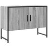 vidaXL Ba&eth;herbergisvasksk&aacute;pur Gr&aacute;ir Sonoma 80x33x60 cm Samsettur Vi&eth;ur