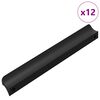 vidaXL Handfang 12 pcs Svartur 106 x 7,4 x 15,5 mm &Aacute;l