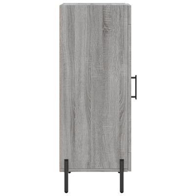 vidaXL Skenkur Grár Sonoma Eik 34,5x34x90 cm Samsettur Viður