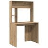 vidaXL Skrifbor&eth; Artisan Eik 91 x 50 x 149 cm Samsettur vi&eth;ur