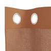 vidaXL Voile Gluggatj&ouml;ld me&eth; Grommets 2 stk Terracotta