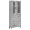 vidaXL H&aacute;r Sk&aacute;pur Steypugr&aacute;r 69,5x34x180 cm Samsettur Vi&eth;ur