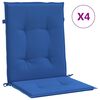 vidaXL Gar&eth;st&oacute;lasessur L&aacute;gt Bak 4stk K&oacute;ngabl&aacute;ar 100x50x3cm Oxfordd&uacute;kur