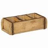vidaXL Bakki me&eth; geymslu Br&uacute;nn 30 x 14 x 9 cm Solid endurheimt tr&eacute;