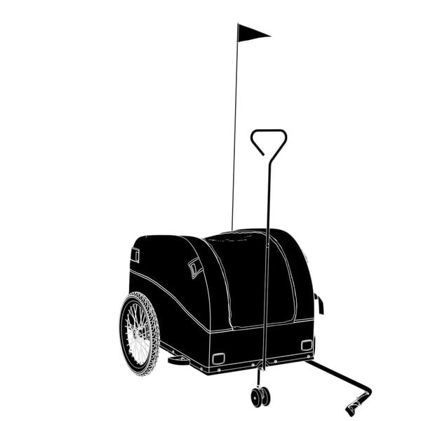 vidaXL Rei&eth;hj&oacute;lavagn Svartur og Gr&aelig;nn 45 kg J&aacute;rn