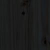 vidaXL Dagr&uacute;m &aacute;n d&yacute;nu Svart 90x200 cm Solid Wood Furu