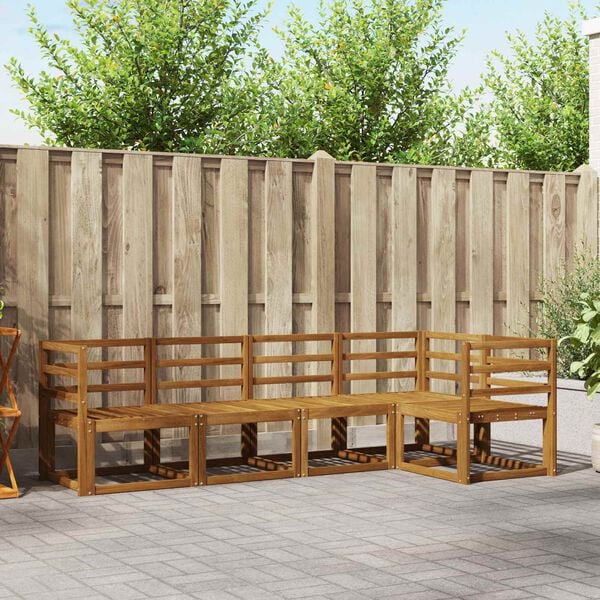 vidaXL S&oacute;fasett 5 pcs N&aacute;tt&uacute;rulegur