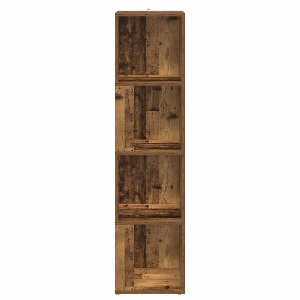 vidaXL Hornsk&aacute;pur Old Wood 33x33x132 cm Engineered Wood
