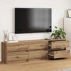 vidaXL TV einingar 2 pcs Artisan Eik 180 x 34 x 50 cm Samsettur vi&eth;ur