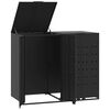 vidaXL Sorptunnugeymsla fyrir 2 tunnur 138x79x117 cm Reykgr&aacute;tt St&aacute;l