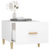 vidaXL Sófaborð 2 stk. Hvít 50x50x40 cm Samsettur Viður
