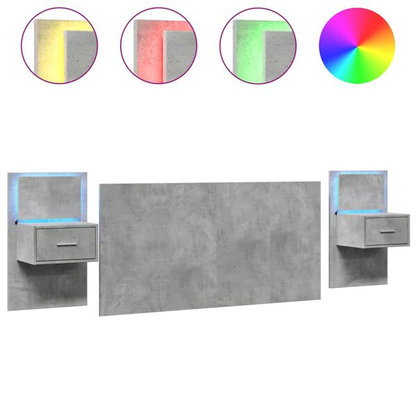 vidaXL R&uacute;mgaflinn me&eth; Sk&aacute;pum Steypugr&aacute;r 160 cm Samsettur Vi&eth;ur