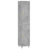 vidaXL H&aacute;r Sk&aacute;pur Steypugr&aacute;r 34,5x34x180 cm Samsettur Vi&eth;ur