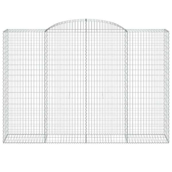 vidaXL Bogadreginn Grj&oacute;tkassi 5 stk. 300x50x200/220 cm Sinkh&uacute;&eth;a&eth; J&aacute;rn