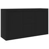 vidaXL Skenkur Svartur 120x36x69 cm Samsettur Vi&eth;ur